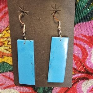Native American Traditional Turquoise Earrings.